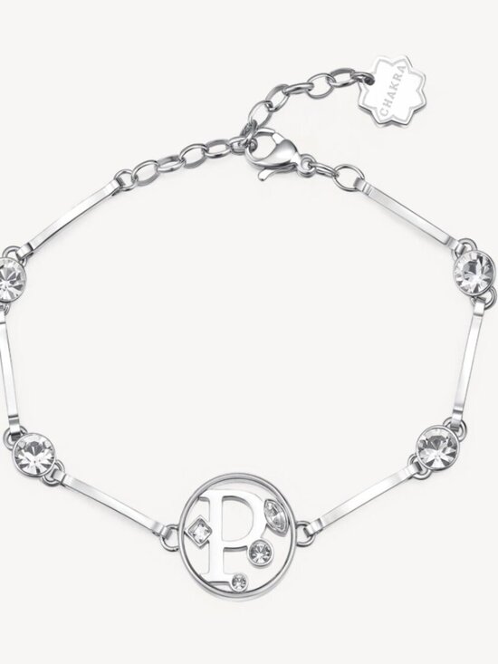 Jewelry - Brosway Italia Silver Letter P Bracelet with Swarovski Crystals